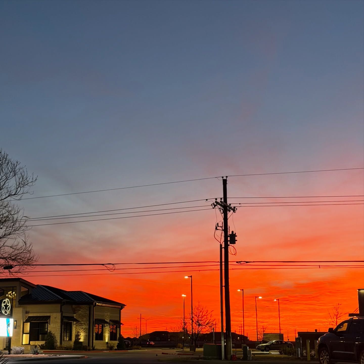 A West Texas sunset over Lubbock.